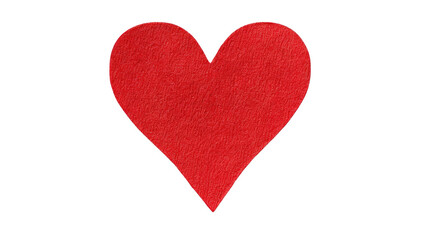 Fototapeta premium Red heart on a transparent background