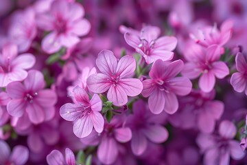 Obraz premium Macro Close-Up of Pink Thyme Flowers in Herb Garden