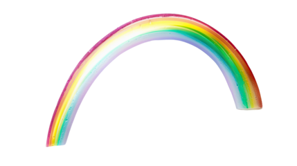 Rainbow colors on a transparent background