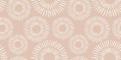 Trendy aesthetic abstract seamless pattern with geometric print. Minimalistic Organic brush stroke, ink texture. Simple design for wallpaper, textile, wrapping, packing, fabric, branding, decoration