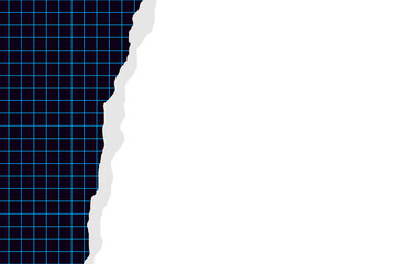 Torn paper checkered background