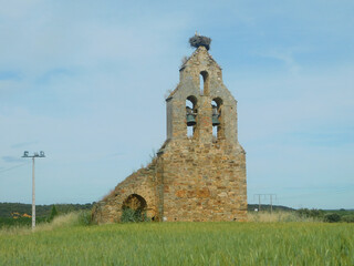 Naklejka premium Old parish church of Cabañas de Tera