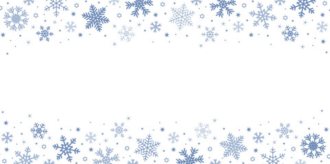 bright banner christmas card with snowflake border vector illustration