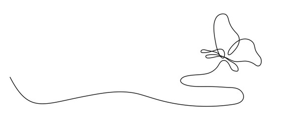 a hand-drawn butterfly. an isolated element, on a white background in a linear style. modern minimalist design. for print,  prints, social networks, banner, poster. art vector illustration.