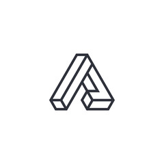 Fototapeta premium A logo, letter a, initial a logo design