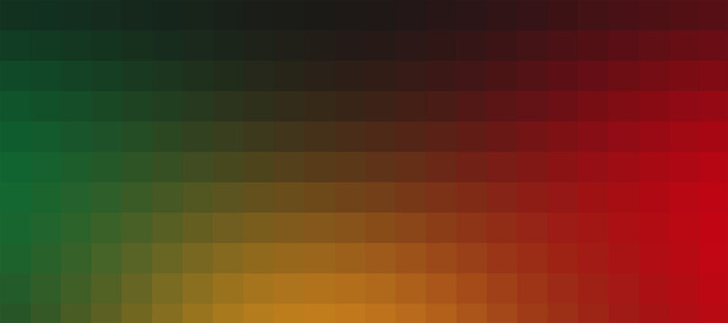 pixelate green yellow red Juneteenth pixels shades abstract colorful grid bolivia ethiopia lithuania pattern palette gradient background