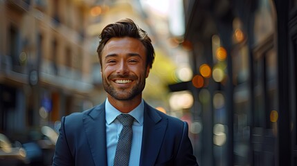 A bussines man smilling UHD wallpaper