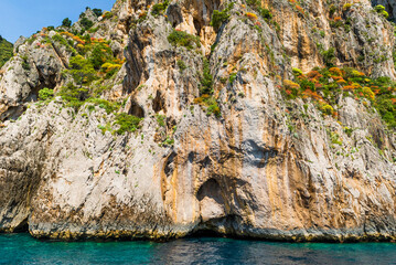 The wonderful island of Capri, amalfi coast, bay of naples, italy