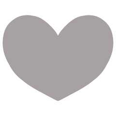 shape Love Heart Valentine Gray