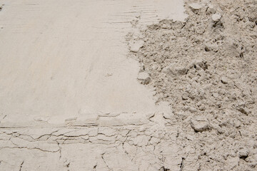 A pile of fine, white sand