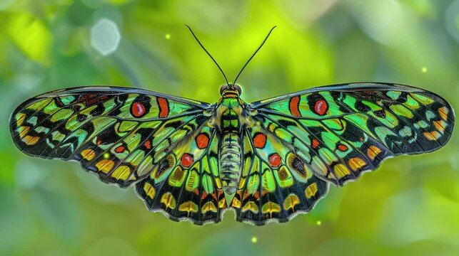 a beauty butterfly pearch on a flower preparing to suck the nectar upon the petal