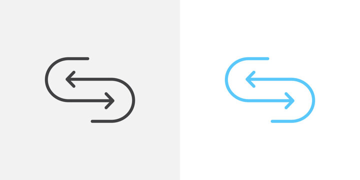Replace flat thin line icon collection.