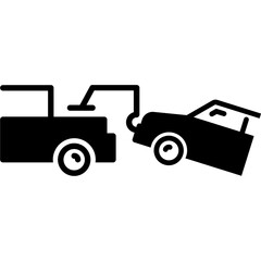 Tow Truck Removes Car Icon