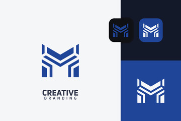 Obraz premium M Letter Trademark Brand Logo