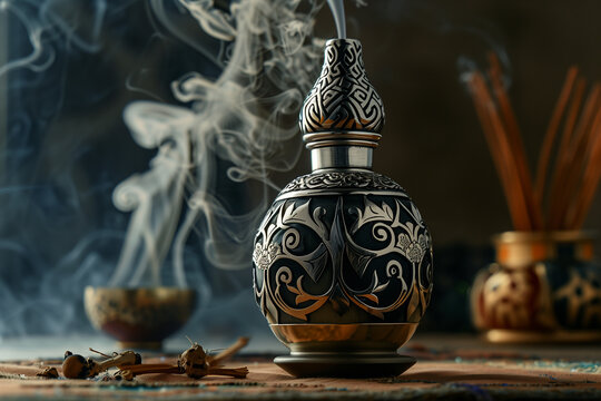 perfume, oud, arabian, incense, bottle, wood, oriental, abstract, nature, black, indian, africa, chinese, egypt, silver, middle east, decorative, coal, scent, traditions, khaliji, arabs, gulf