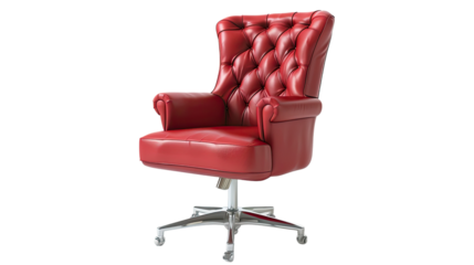 Office chair on a transparent background