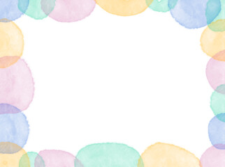 frame of colorful balloons