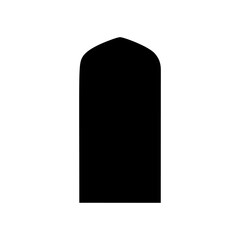 Arabian window icon vector. Window illustration sign. Arabic style symbol or logo.