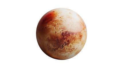 Fototapeta premium Mars on a transparent background