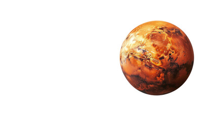 Mars on a transparent background