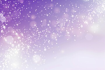 Purple background with stars and bokeh lights, white space in the middle of the design