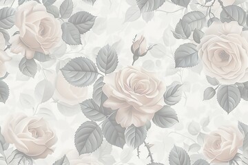 明るいベージュとオレンジの小さなバラの背景