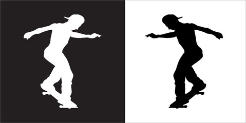 IIlustration Vector graphics of Skate icon