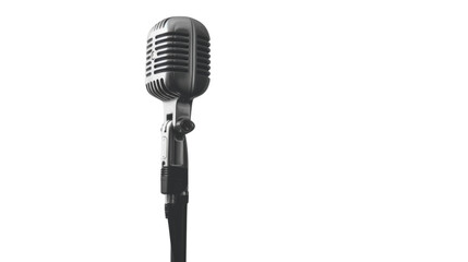 Fototapeta premium Microphone on transparent background