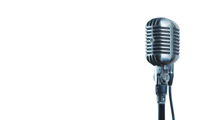 Obraz premium Microphone on transparent background
