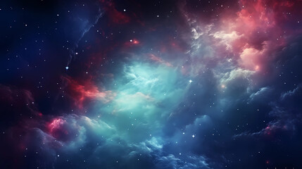 Fototapeta premium Colorful space galaxy cloud nebula. Stary night cosmos. Universe science astronomy. Supernova background wallpaper