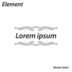 border, aesthetic, vintage and vector border design elements