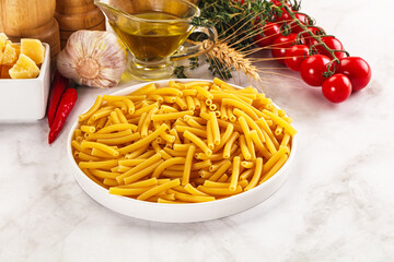 Italian pasta Maccherony for cooking
