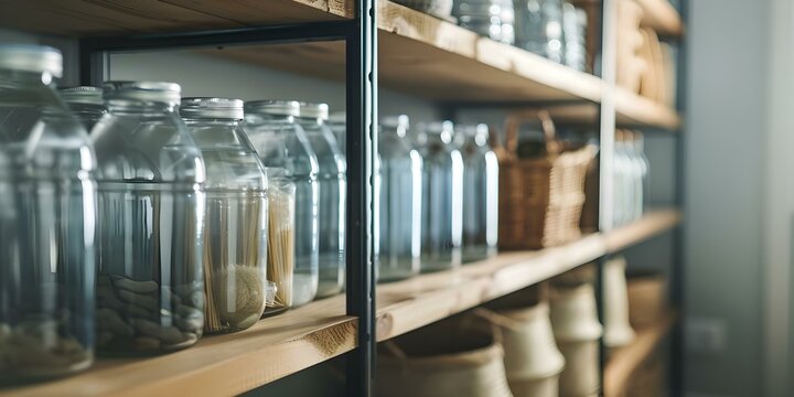 Storing infrequently used items in basement pantry or storage shed for organization. Concept Organization, Basement Pantry, Storage Shed, Infrequently Used Items, Storing