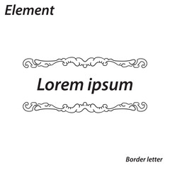 border, aesthetic, vintage and vector border design elements