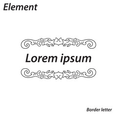 border, aesthetic, vintage and vector border design elements