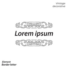 border, aesthetic, vintage and vector border design elements