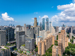 Modern city skyline landscape