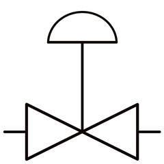 Valve symbol icon, water valve icon, control valve, plumbing 2.