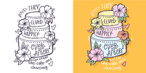 Cute hand drawn doodle lettering quote. Lettering for t-shirt design, mug print, bag print, clothes fashion. 100% hand drawn vector image.