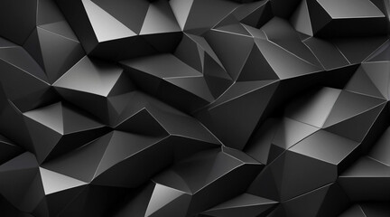 Fototapeta premium Abstract nature of the 3D black crystal render