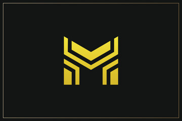 M Letter Trademark Brand Logo