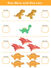 One More One Less Picture And Number Worksheet. Counting Games for Preschoolers. More or Less Worksheet for Kindergarten. © G.rena
