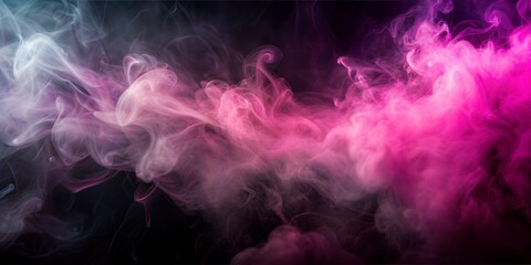 Obraz premium background black and pink color gradient with light and smoke