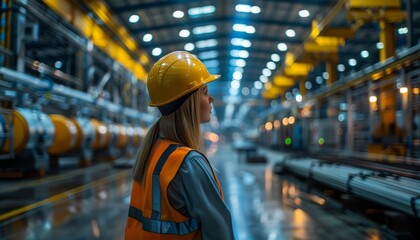 Operations manager overseeing the production process in a factory setting, monitoring efficiency