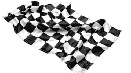 Finish flag on a transparent background