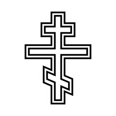 Orthodox cross icon, Christian cross symbol