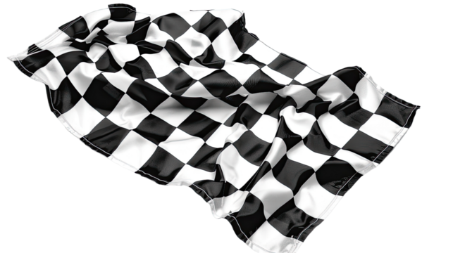 Finish flag on a transparent background