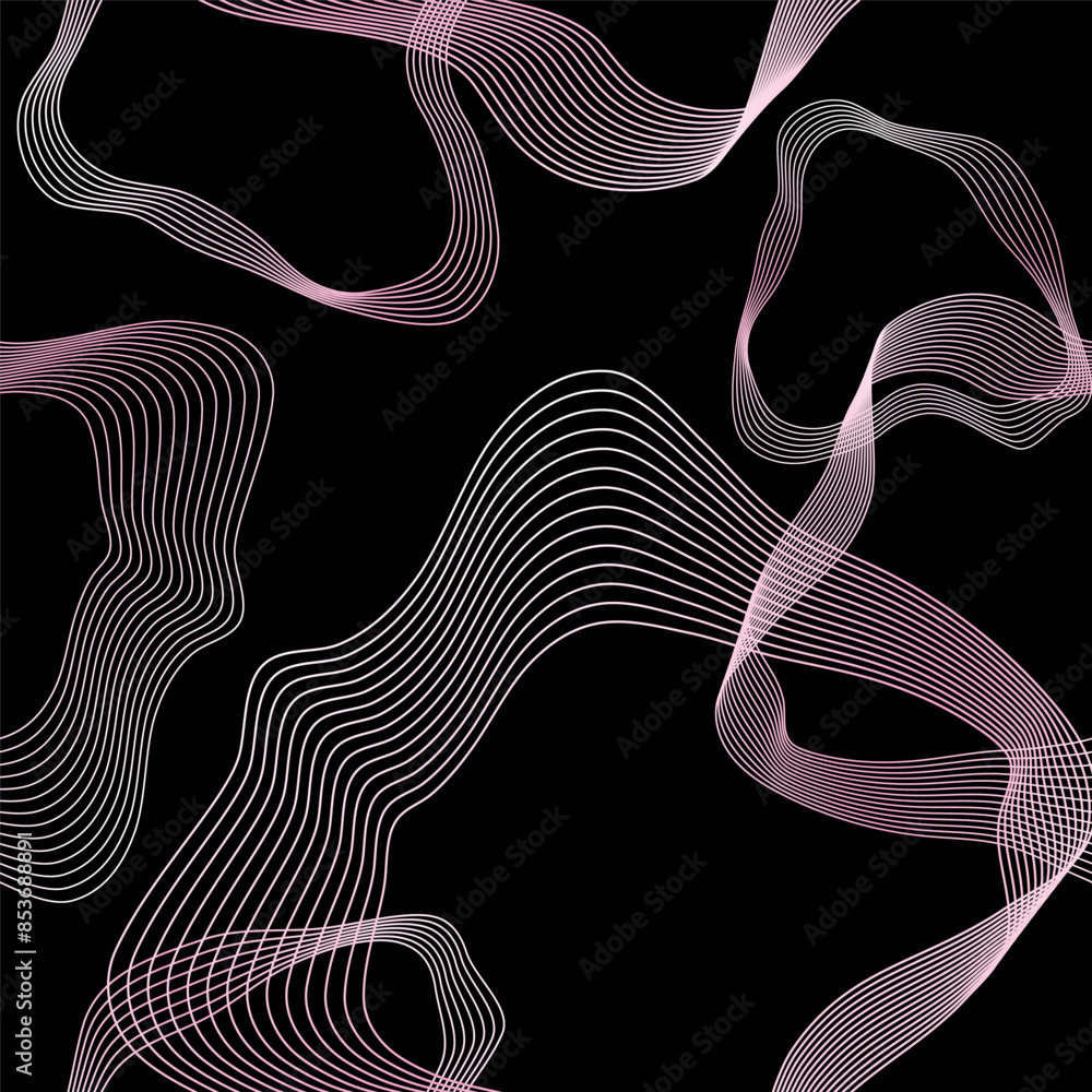 Poster abstract smooth flowing lines seamless pattern.modern background for wallpaper.vector illustration.a