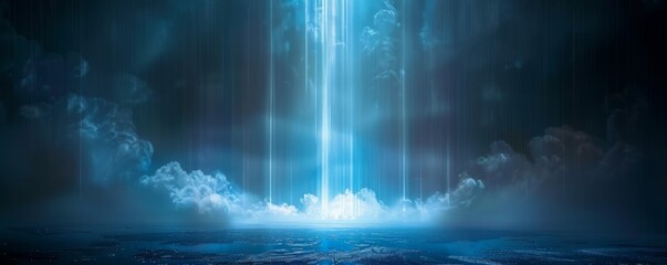 Fototapeta premium 上から降り注ぐ光の背景