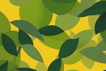 seamless background with leaves